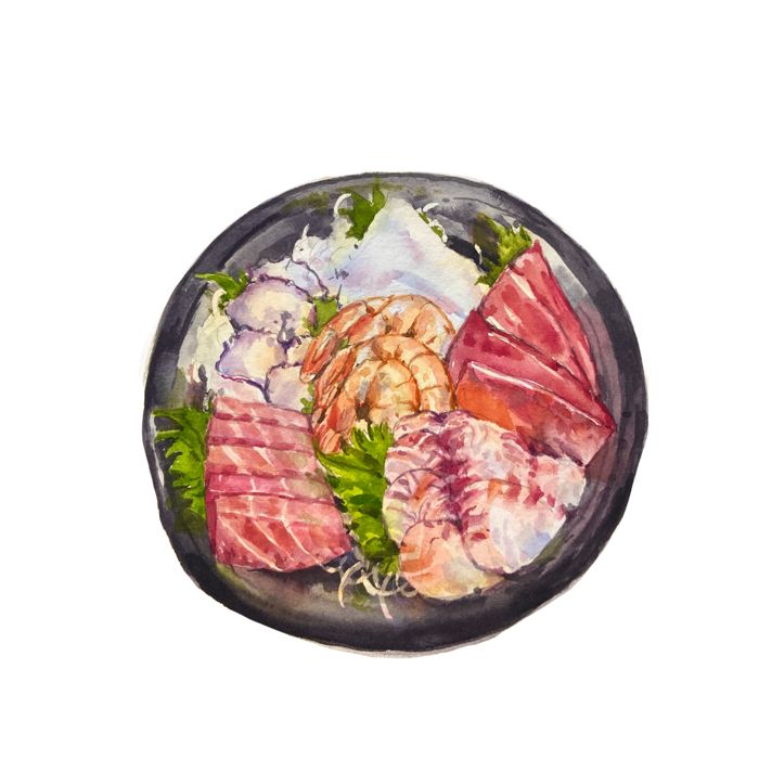 Sashimi plate